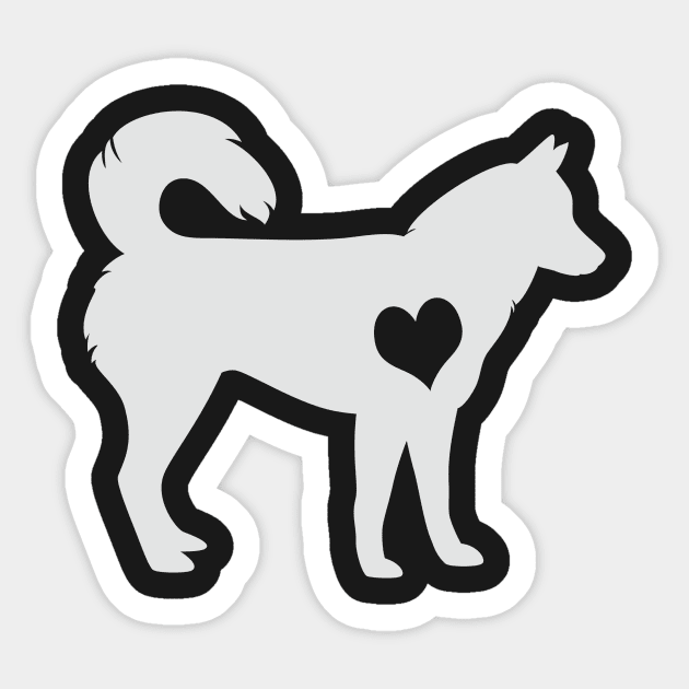 Adore Huskies Sticker by Psitta